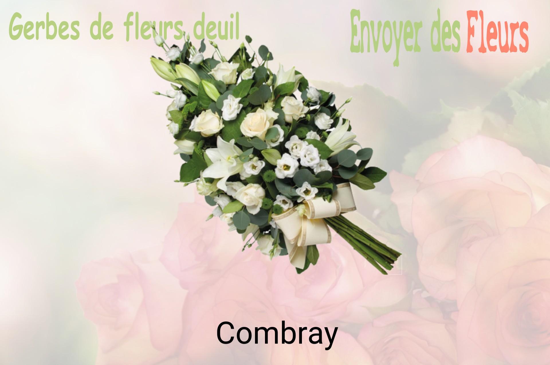 Gerbe de fleurs de deuil livrée à Combray